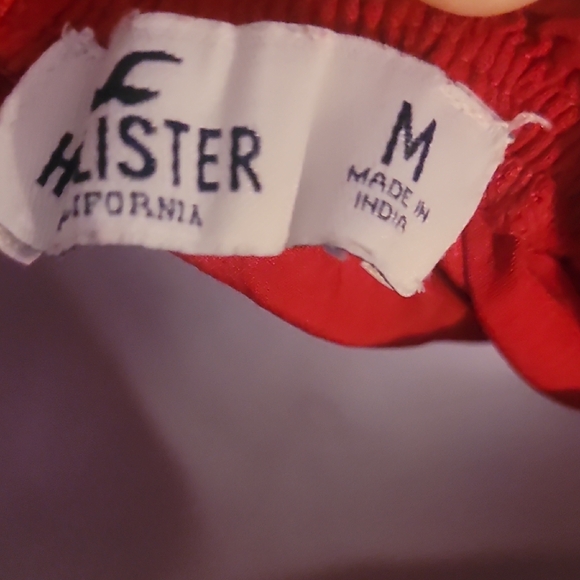 Hollister Red Smocked Blouse - Picture 2 of 2